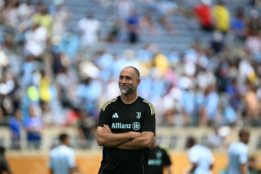 Igor Tudor avant le match face à Manchester City.