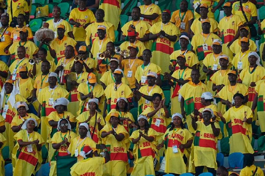 Supporters van Benin op archiefbeeld tijdens de wedstrijs Senegal – Benin voor de Afrika Cup 2019 in Egypte