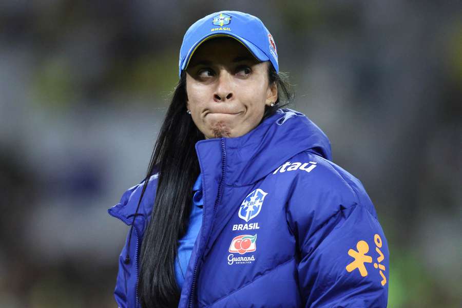 Marta durante amistoso da Seleção Brasileira contra os Estados Unidos, na Neo Química Arena Marta durante amistoso da Seleção Brasileira contra os Estados Unidos, na Neo Química Arena