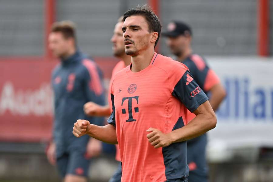 Joao Palhinha during pre-season training for Bayern Munich