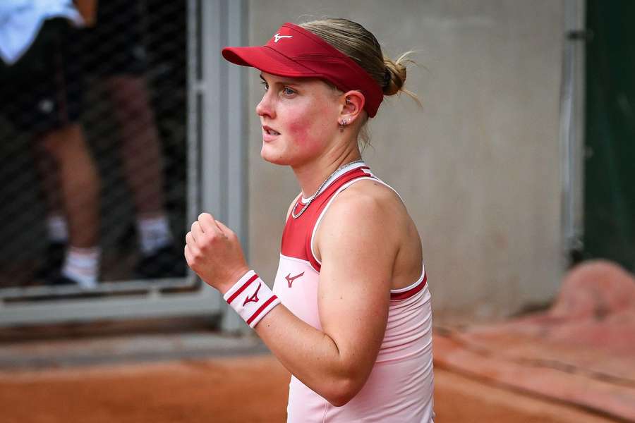 Suzan Lamens at the French Open qualifiers