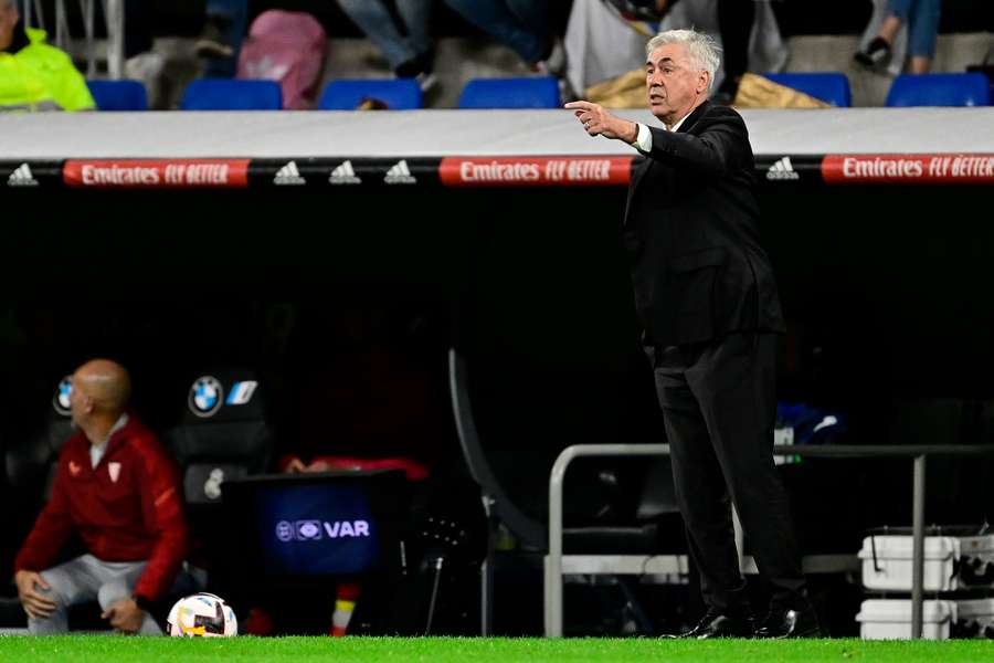 Ancelotti, encantado con el rendimiento de sus jugadores ante el Sevilla
