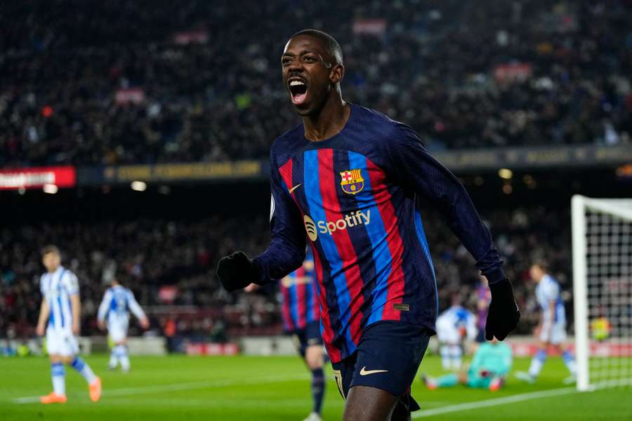 Dembélé poslal Barcelonu do semifinále poháru, Real Sociedad po prohře 0:1 končí