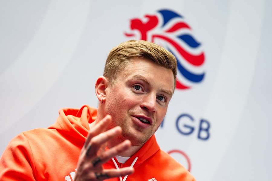 Adam Peaty during a Team GB kitting out session ahead of the 2024 Paris Olympics