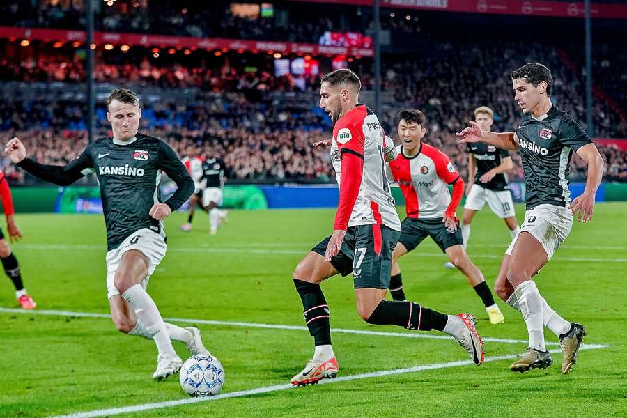 Ivanusec maakte de 2-1 namens Feyenoord tegen AZ