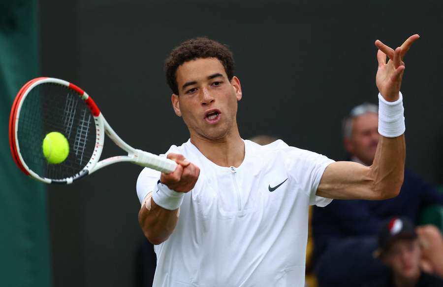 George Loffhagen in action at Wimbledon