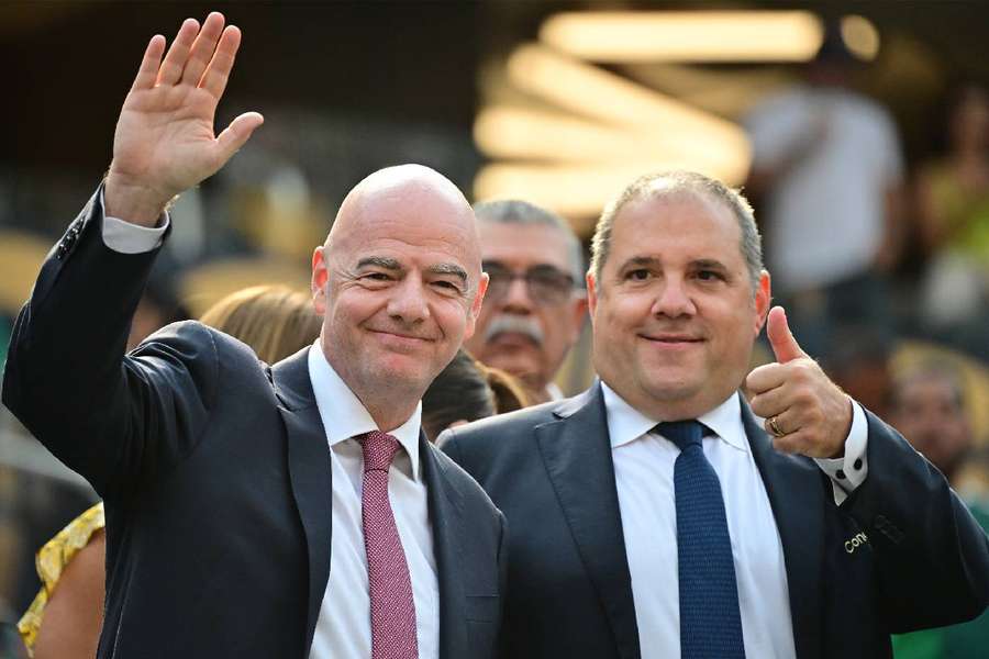 Gianni Infantino ce lundi lors de la finale de la Gold Cup.