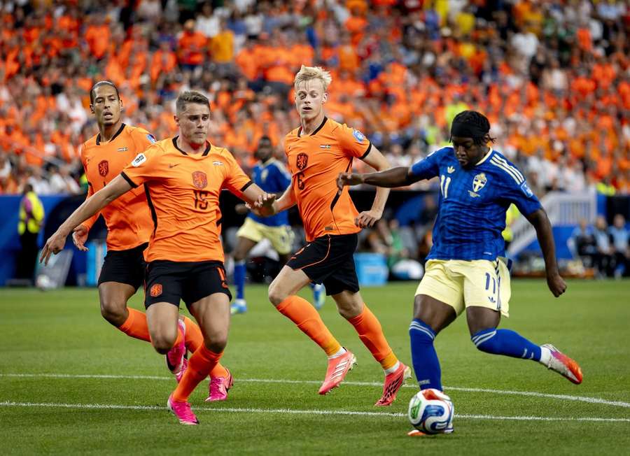 Tottenham pair Micky van de Ven and Jan Paul van Hecke in a previous match for the Netherlands Tottenham pair Micky van de Ven and Jan Paul van Hecke in a previous match for the Netherlands