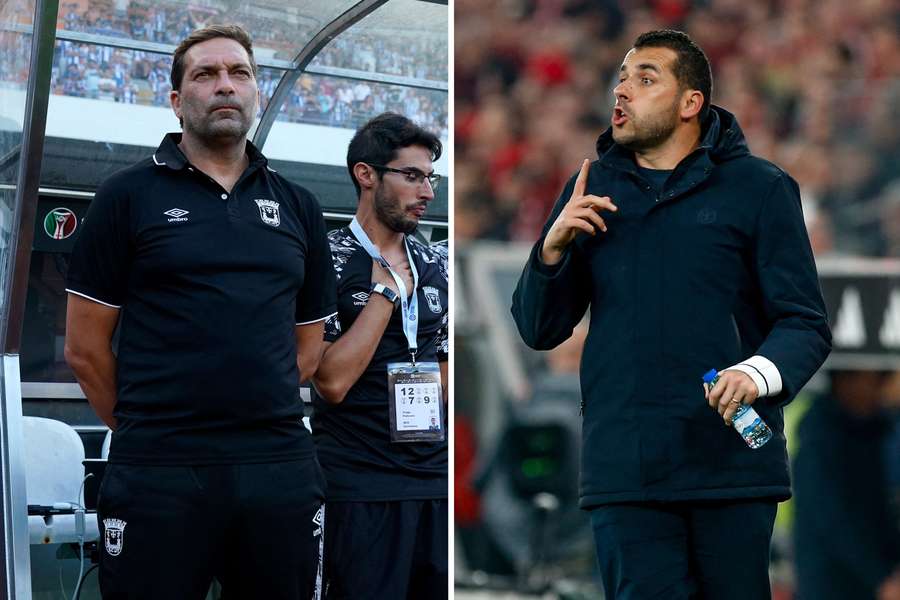 Luís Tralhão (à esq.) vai dar lugar a João Nuno no banco do Torreense Luís Tralhão (à esq.) vai dar lugar a João Nuno no banco do Torreense