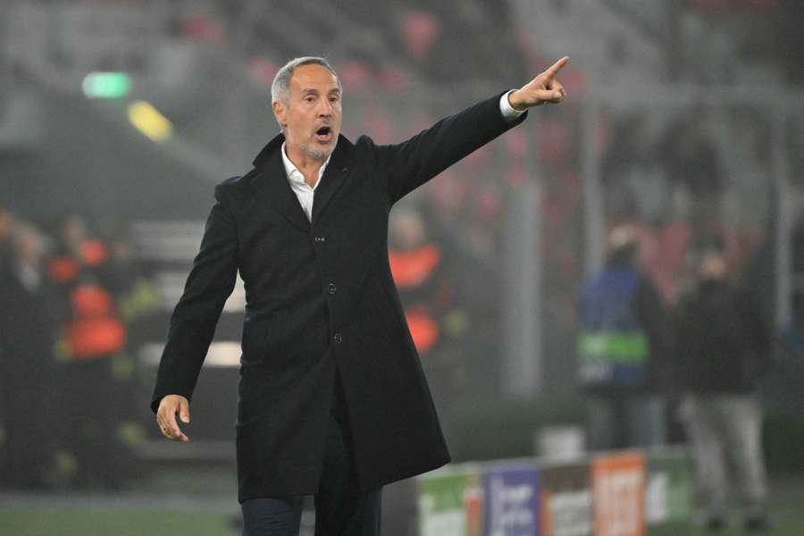 Adi Hütter lors du match contre Bologne.