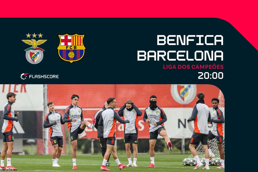 Benfica prepara duelo com o Barcelona