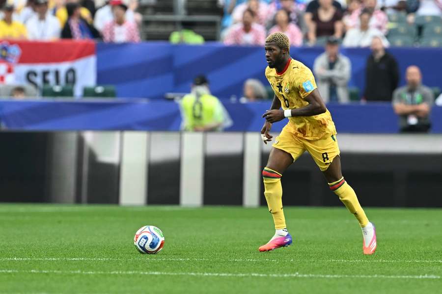 Sibo in action for Ghana against Croatia at the 2026 World Cup. Sibo in action for Ghana against Croatia at the 2026 World Cup.