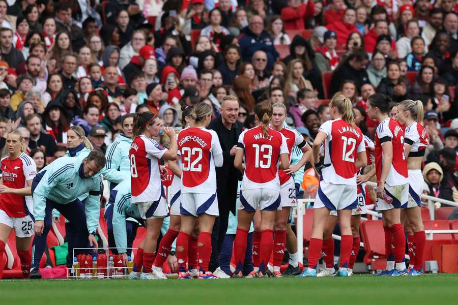 Eidevall won two Women's League Cup titles with Arsenal