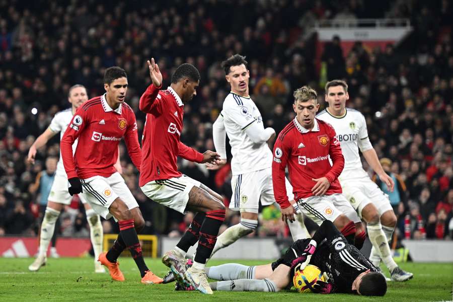 Onsdagens Premier League-kamp mellem Manchester United og Leeds.