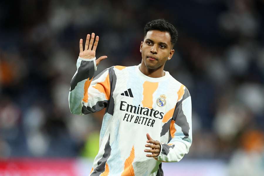 Rodrygo, con el Madrid
