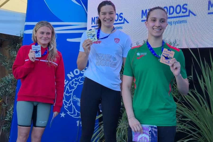Francisca Martins com a medalha de bronze