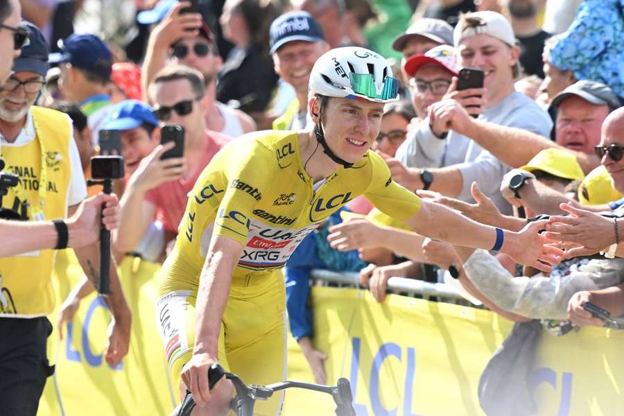 Tadej Pogacar na Volta a França Tadej Pogacar na Volta a França