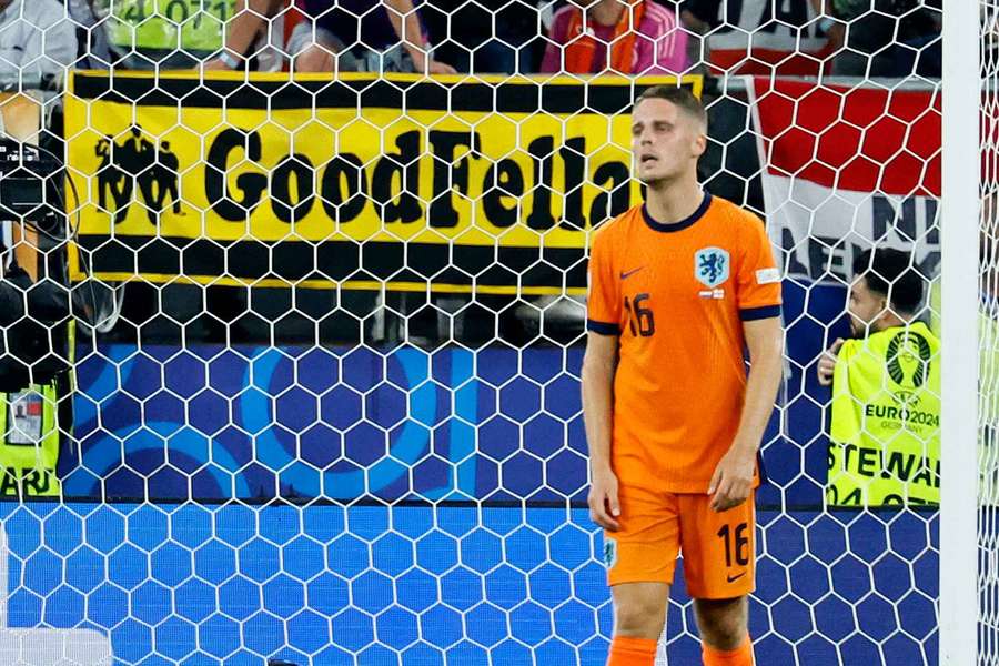 Joey Veerman was dejected after the Netherlands dumped out of Euro 2024