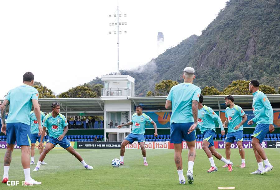 Treino da Seleção na Comari