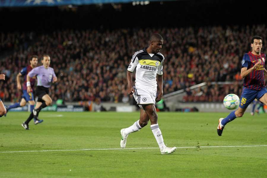Ramires le 24 avril 2012 face au Barça lors de son but décisif.