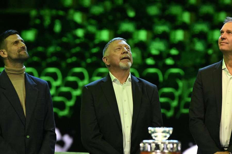 Djokovic (l.) und Becker (m.) hatten ein besonderes Verhältnis zu Pilic