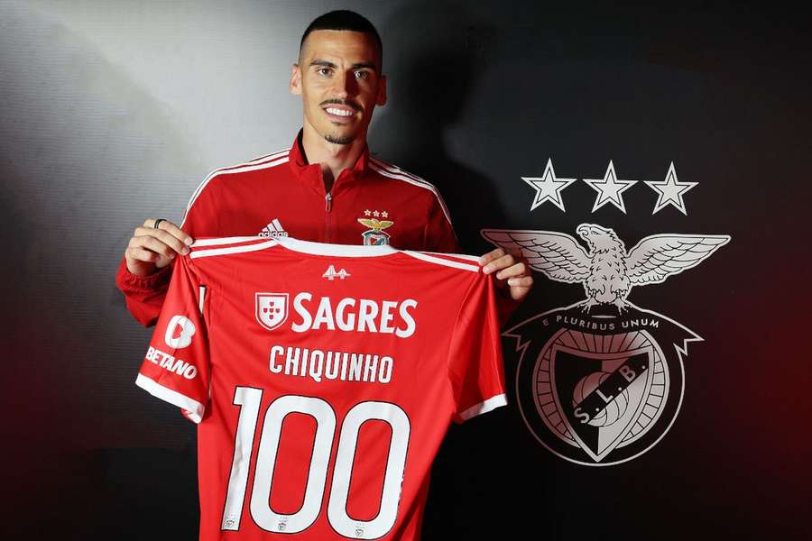 Chiquinho cumpre 100 jogos pelo Benfica e garante que o foco está no Inter Milão