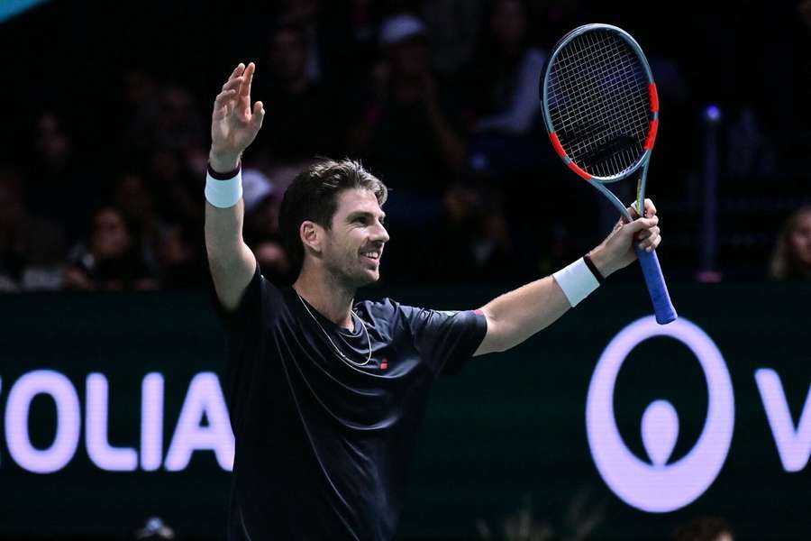 Norrie y su alegría tras su triunfo sobre Alcaraz. Norrie y su alegría tras su triunfo sobre Alcaraz.