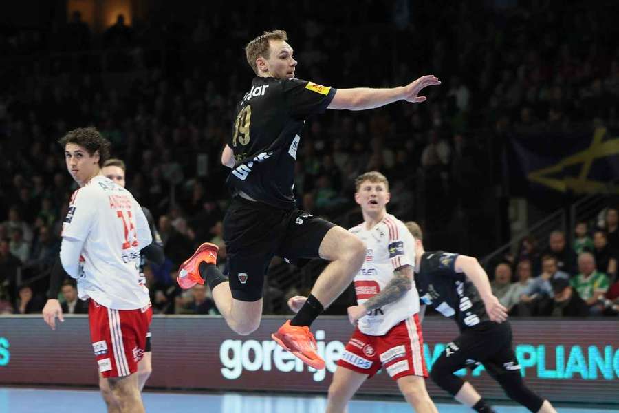 Welthandballer Mathias Gidsel kam gegen Fredericia HK auf acht Treffer.