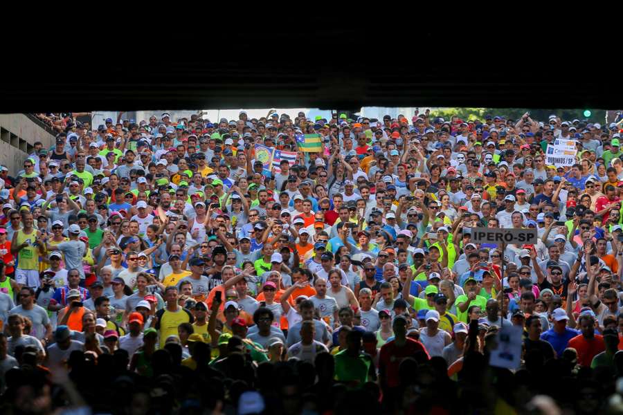 35.000 corredores han participado en la San Silvestre de Sao Paulo