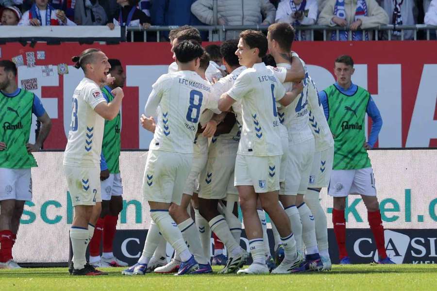 Der FCM bejubelte das 3:0 durch Baris Atik.