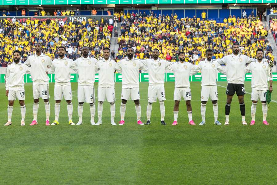La selección de Arabia Saudí, en un amistoso ante Ecuador La selección de Arabia Saudí, en un amistoso ante Ecuador