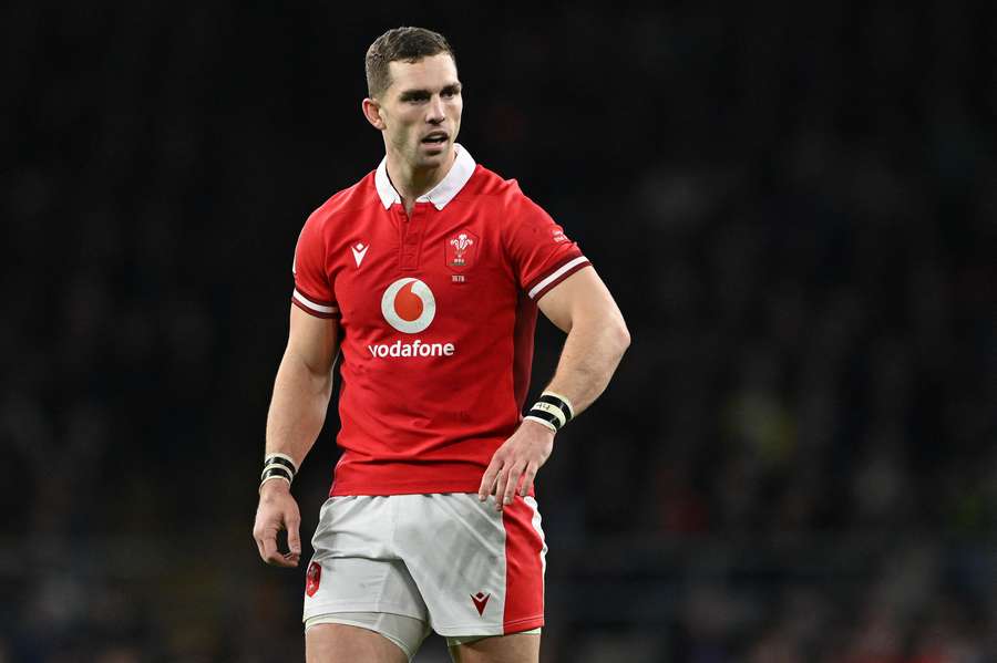 George North in action for Wales