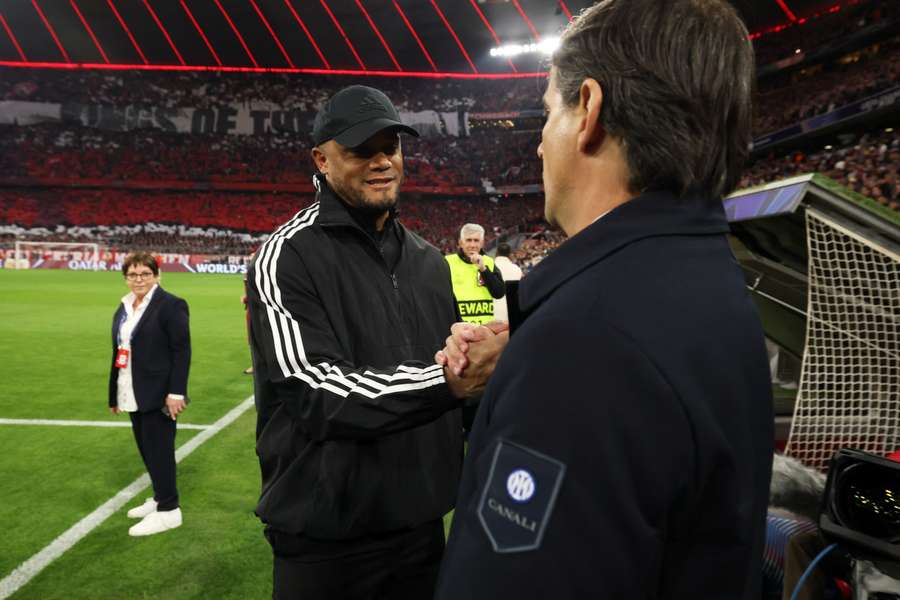 Kompany et Inzaghi au match aller.