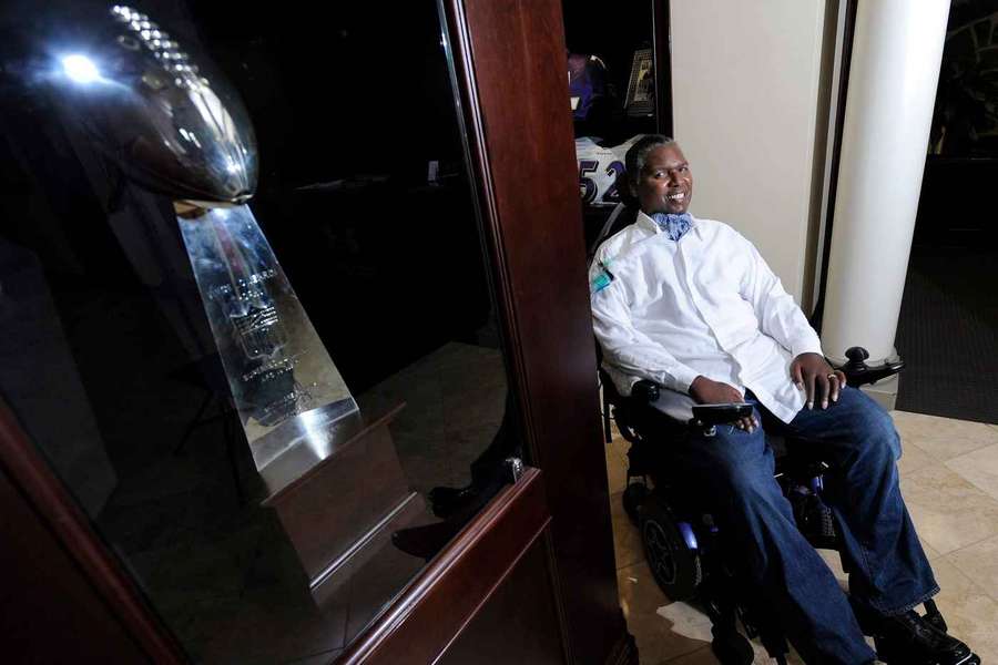 Baltimore Ravens' O.J. Brigance Baltimore Ravens' O.J. Brigance
