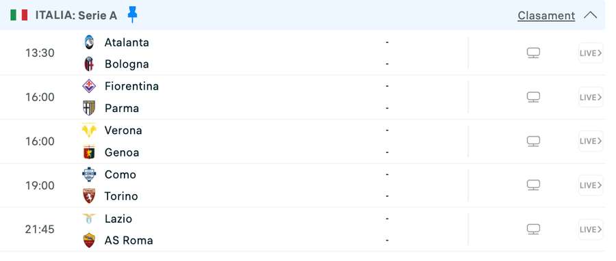 Program Serie A Program Serie A