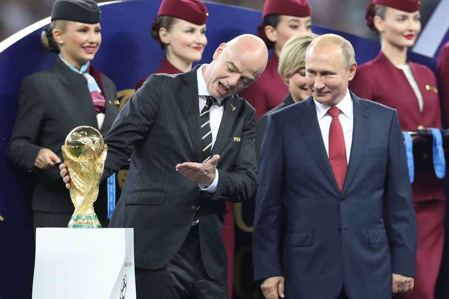 Gianni Infantino, alături de președintele rus Vladimir Putin