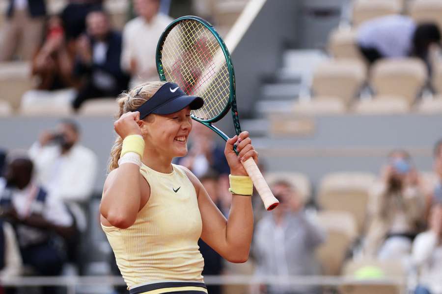 Andreeva, feliz tras pasar a semifinales