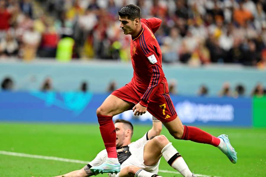 Morata anotó el gol de España ante Alemania.