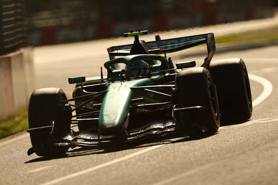 Alonso, durante la sesión del viernes