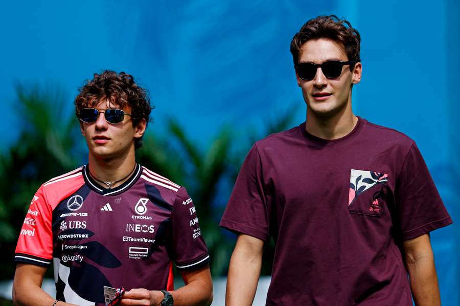 Russell and Antonelli ahead of Belgium Grand Prix