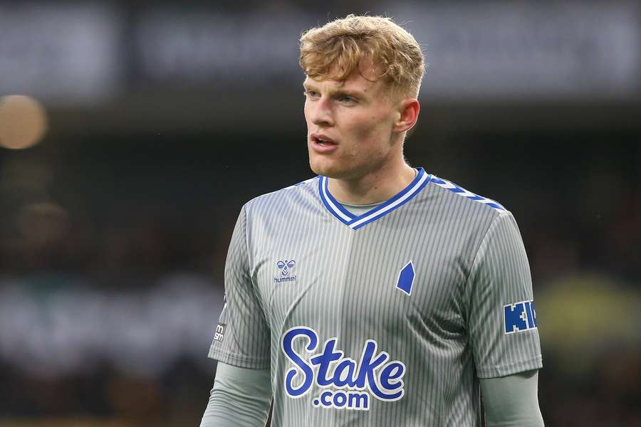 Jarrad Branthwaite during the Premier League match Wolverhampton Wanderers and Everton