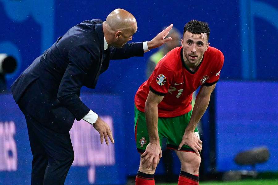 Martínez y Jota durante la Eurocopa-2024