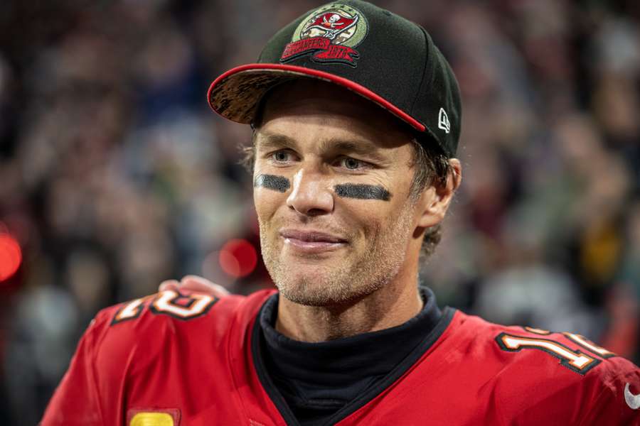 Brady na de NFL match tussen Buccaneers en Seattle Seahawks in München op 13 November 2022.