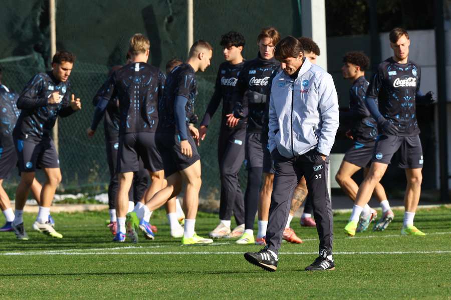 Antonio Conte in allenamento Antonio Conte in allenamento