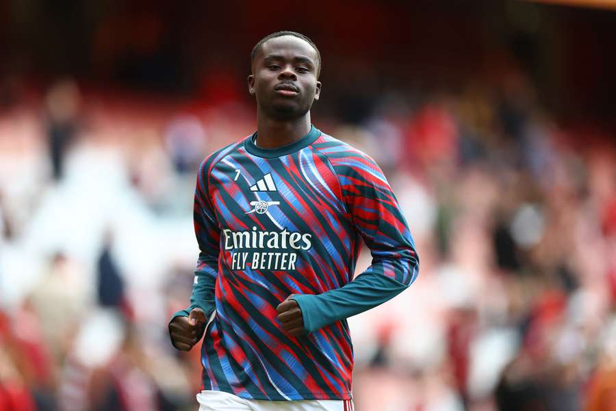 Arsenal forward Bukayo Saka. Arsenal forward Bukayo Saka.