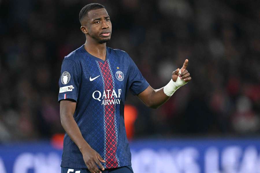 Willian Pacho avec le Paris Saint-Germain. Willian Pacho avec le Paris Saint-Germain.