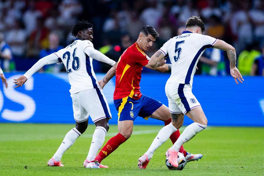 Morata, durante el España-Inglaterra