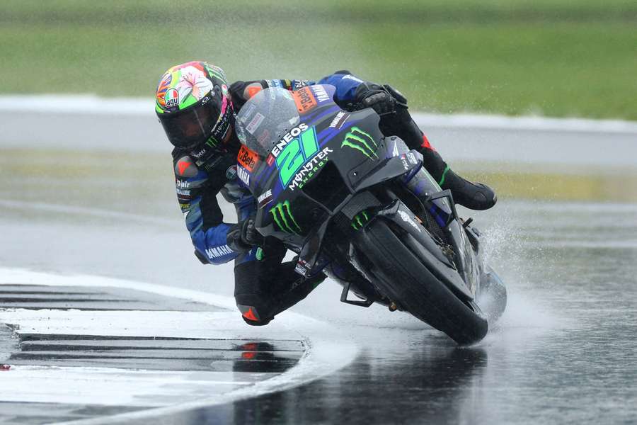 Franco Morbidelli in action for Yamaha