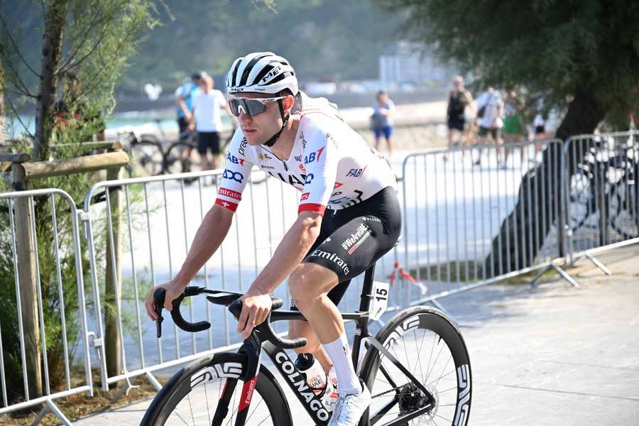 Hirschi jubelt bei der Clasica San Sebastian im Baskenland