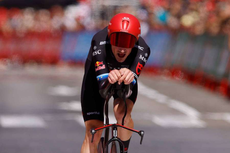 Stefan Küng sur le Tour d'Espagne ce jeudi. Stefan Küng sur le Tour d'Espagne ce jeudi.